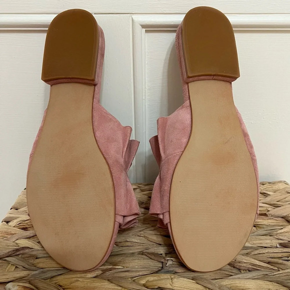 Able Villanueva Desert Rose Ruffle Suede Slide. Size 7.5. NWOB. - Picture 5 of 7